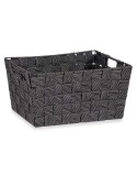 Cestino Multiuso Kipit A3-6883 Nero Stoffa 20 x 14 x 30 cm (18 Unità)