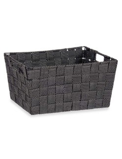 Cestino Multiuso Kipit A3-6883 Nero Stoffa 20 x 14 x 30 cm (18 Unità)