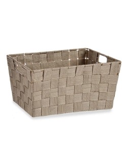 Cestino Multiuso Kipit A3-6883 Marrone Stoffa 5 L 30,4 x 14 x 20 cm (18 Unità)