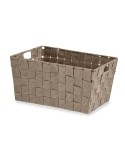 Cestino Multiuso Kipit A3-6883 Marrone Stoffa 5 L 30,4 x 14 x 20 cm (18 Unità)