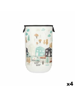 Cesto per i Panni Kipit QOJA KESE-4 Plastica Per bambini Autostrada 40 L 34 x 52,3 x 34 cm (4 Unità)