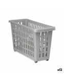 Cestino Multiuso Kipit G-327-1 Grigio Plastica 17,5 x 26 x 46 cm Con ruote (12 Unità)
