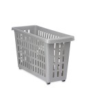 Cesta Multiusos Kipit G-327-1 Cinzento Plástico 17,5 x 26 x 46 cm Com rodas (12 Unidades)