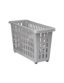 Cestino Multiuso Kipit G-327-1 Grigio Plastica 17,5 x 26 x 46 cm Con ruote (12 Unità)
