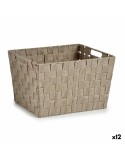 Cesto per i Panni Kipit A3-6875 Beige Stoffa 10 L 25 x 20 x 35,5 cm (12 Unità)