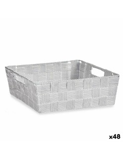 Cestino Multiuso Kipit A3-693109 Bianco Stoffa 3 L 23 x 8 x 27 cm (48 Unità)