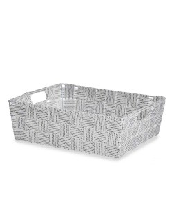 Cestino Multiuso Kipit A3-693109 Bianco Stoffa 3 L 23 x 8 x 27 cm (48 Unità)