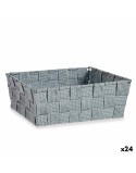 Cestino Multiuso Kipit A3-6930A9 Grigio Stoffa 2,4 L 20 x 8 x 24 cm (24 Unità)