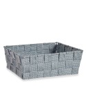 Cestino Multiuso Kipit A3-6930A9 Grigio Stoffa 2,4 L 20 x 8 x 24 cm (24 Unità)