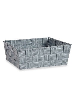 Cestino Multiuso Kipit A3-6930A9 Grigio Stoffa 2,4 L 20 x 8 x 24 cm (24 Unità)