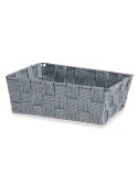 Cestino Multiuso Kipit A3-6930A9 Grigio Stoffa 2,4 L 20 x 8 x 24 cm (24 Unità)
