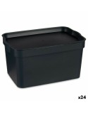 Scatola portaoggetti con coperchio Kipit TP592-1 Antracite Plastica 2,3 L 13,5 x 11 x 20 cm (24 Unità)