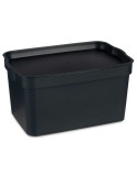 Scatola portaoggetti con coperchio Kipit TP592-1 Antracite Plastica 2,3 L 13,5 x 11 x 20 cm (24 Unità)