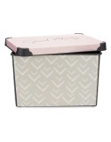 Scatola portaoggetti con coperchio Kipit Vibes Rosa Plastica Frecce 17 L 28 x 22 x 37 cm (12 Unità)