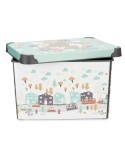 Scatola portaoggetti con coperchio Kipit STYLE BOX-17L-6 Plastica Autostrada 17 L 27,5 x 22 x 36,5 cm Per bambini (12 Unità)