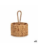 Vassoio Portaposate Marrone Metallo Giacinto d'acqua 20 x 30 x 20 cm (12 Unità)