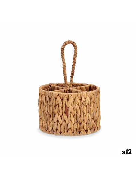Vassoio Portaposate Marrone Metallo Giacinto d'acqua 20 x 30 x 20 cm (12 Unità)