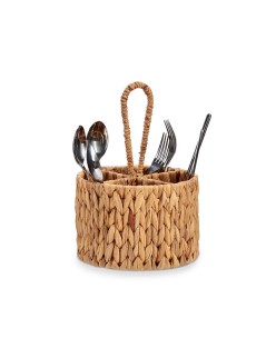 Vassoio Portaposate Marrone Metallo Giacinto d'acqua 20 x 30 x 20 cm (12 Unità)