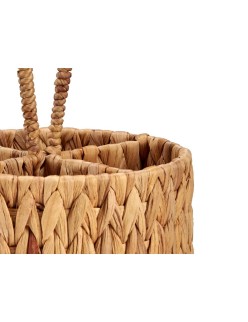 Organizador para Cubiertos Marrón Metal Jacinto de agua 20 x 30 x 20 cm (12 Unidades)