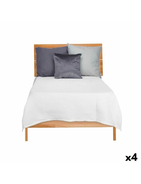 Colcha 180 x 260 cm Rombos Blanco (4 Unidades) Colcha 180 x 260 cm Rombos Blanco (4 Unidades)