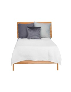 Colcha 180 x 260 cm Rombos Blanco (4 Unidades)