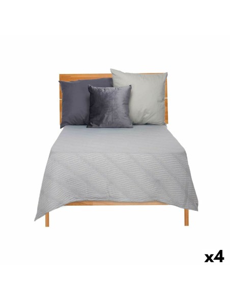 Colcha 180 x 260 cm Gris (4 Unidades) Colcha 180 x 260 cm Gris (4 Unidades)