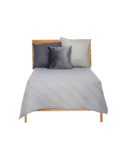 Colcha 180 x 260 cm Gris (4 Unidades)
