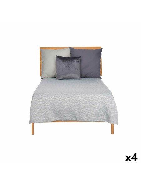 Colcha 180 x 260 cm Rombos Gris (4 Unidades) Colcha 180 x 260 cm Rombos Gris (4 Unidades)