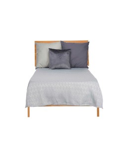 Colcha 180 x 260 cm Rombos Gris (4 Unidades)