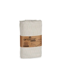 Colcha 180 x 260 cm Rombos Beige (4 Unidades)