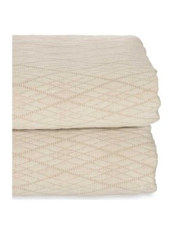 Colcha 180 x 260 cm Rombos Beige (4 Unidades)