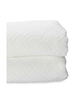 Trapunta 180 x 260 cm Geometrico Bianco (4 Unità)