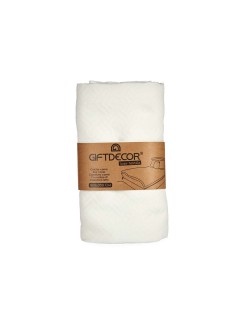 Trapunta 180 x 260 cm Geometrico Bianco (4 Unità)