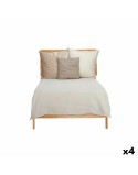 Colcha Geométrico 180 x 260 cm Beige (4 Unidades)