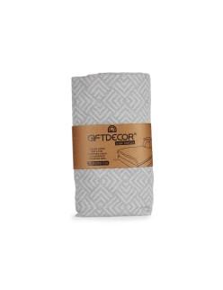 Colcha 180 x 260 cm Geométrico Gris (4 Unidades)