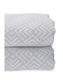 Bedspread (quilt) 180 x 260 cm Geometric Grey (4 Units)