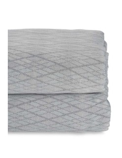 Colcha 240 x 260 cm Losangos Cinzento (4 Unidades)