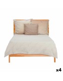 Steppdecke 240 x 260 cm Beige (4 Stück)