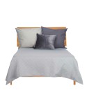 Colcha 240 x 260 cm Geométrico Gris (4 Unidades)