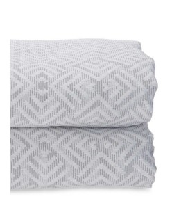 Colcha 240 x 260 cm Geométrico Gris (4 Unidades)
