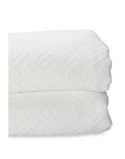 Colcha 240 x 260 cm Geométrico Blanco (4 Unidades)