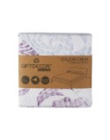 Couette réversible 180 x 260 cm Blanc Violet (6 Unités)
