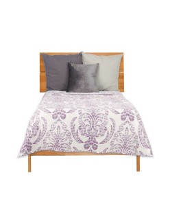 Colcha Reversible 240 x 260 cm Blanco Morado (6 Unidades)