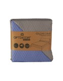Colcha Reversible 180 x 260 cm Azul Gris (6 Unidades)