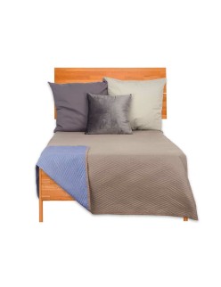 Trapunta Reversibile 240 x 260 cm Azzurro Grigio (6 Unità)