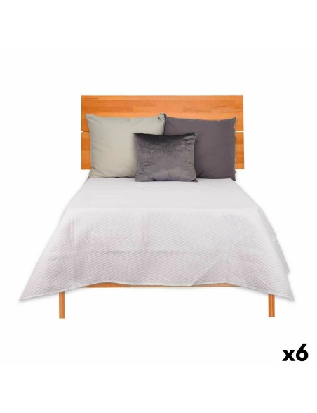 Colcha Reversible 240 x 260 cm Blanco (6 Unidades) Colcha Reversible 240 x 260 cm Blanco (6 Unidades)