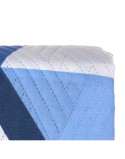 Trapunta Reversibile 180 x 260 cm Azzurro Bianco (6 Unità)