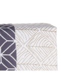 Colcha Reversible 240 x 260 cm Hexágonos Azul Blanco Gris (6 Unidades)
