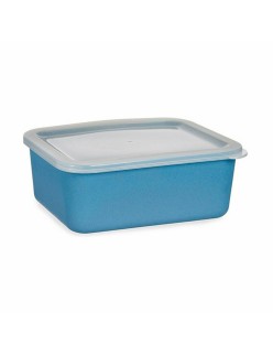 Caja de Almacenaje con Tapa Azul oscuro 14,5 x 7 x 19,5 cm (6 Unidades)