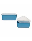 Caja de Almacenaje con Tapa Azul oscuro 14,5 x 7 x 19,5 cm (6 Unidades)